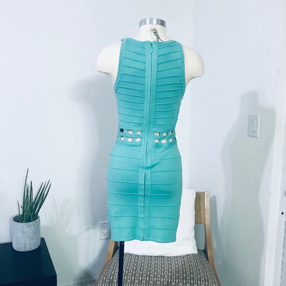 2B BEBE CUTOUT WAISTE BANDAGE DRESS 👗 NWT - Picture 3 of 16